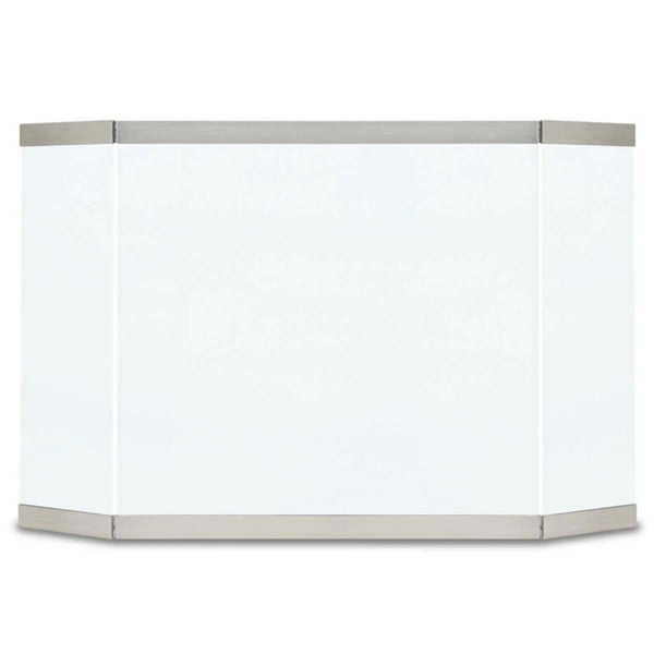 Pilgrim 46" Stainless Steel Modern Glass Tri Panel