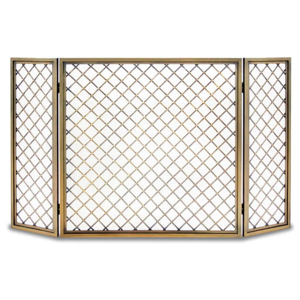 Pilgrim 48" Antique Brass Hartwick Tri Panel