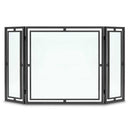 Pilgrim 50" Black Floating Glass Tri Panel