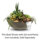 The Outdoor Plus - Sedona GFRC Concrete Round Planter and Water Bowl