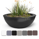 The Outdoor Plus - Sedona Powder Coated Steel Round Planter Bowl 27"