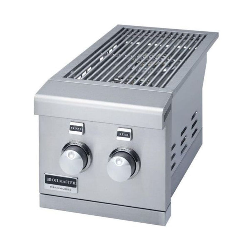 Primo Grill - 12" Stainless Steel Side Double Burner Slide-In