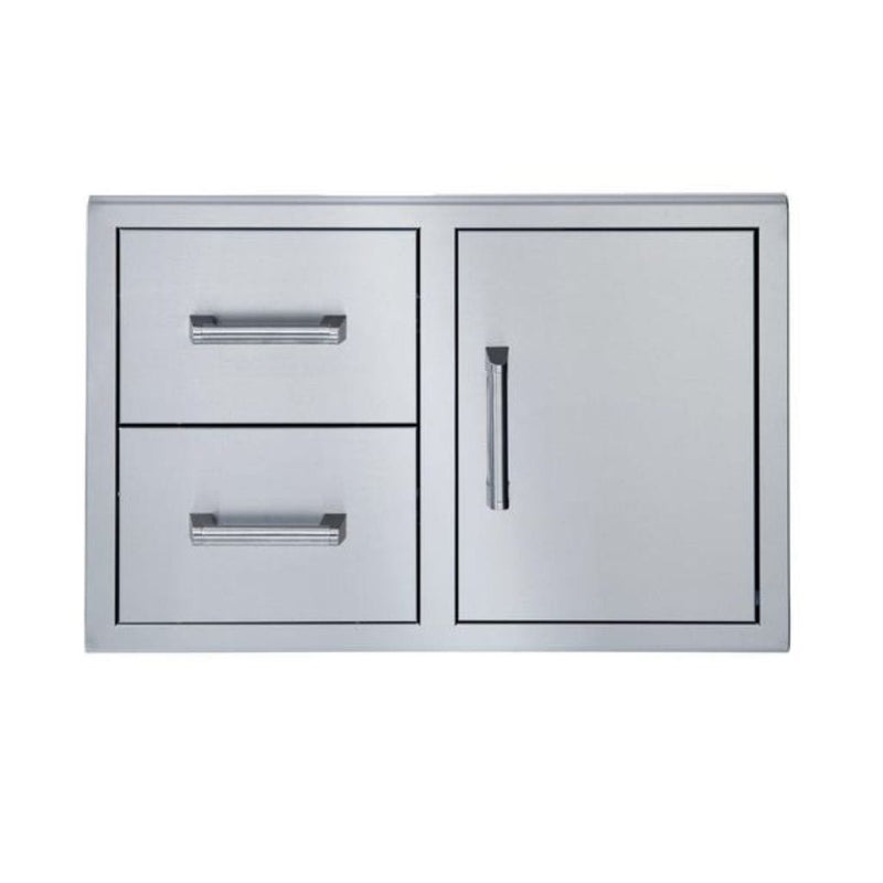 Primo Grill - 34" Stainless Steel Single Access Door with Double Drawers