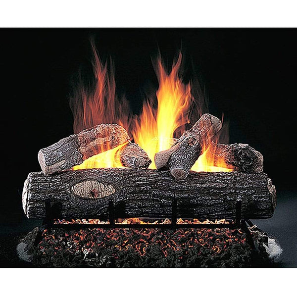 Rasmussen 24" Highland Oak Match Lighted Vented Gas Log Set - Natural Gas