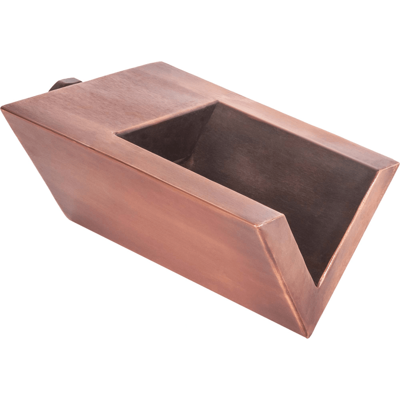 The Outdoor Plus Copper/Stainless Steel V-Shaped Scupper