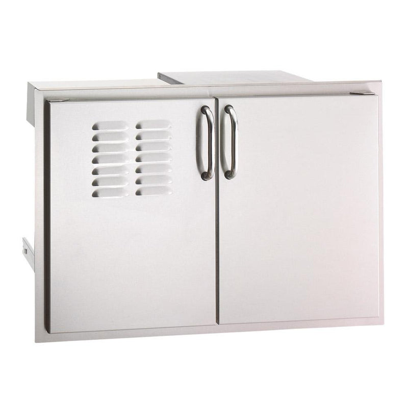 Fire Magic - Select Double Doors with Tank Tray, Louvers and Dual Drawers