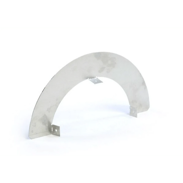 Kingsman - Heat Deflector Siding Shield for Horizontal Round Chimney Termination