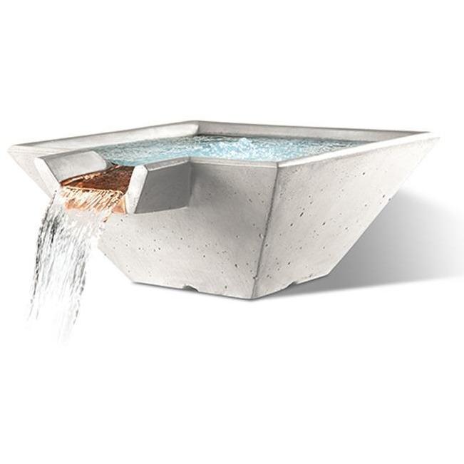 Slick Rock 22" Concrete Cascade Bowl + Copper Spillway