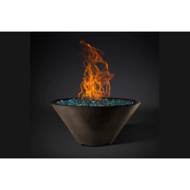 Slick Rock | Concrete Ridgeline Conical Fire Bowl with Match Ignition