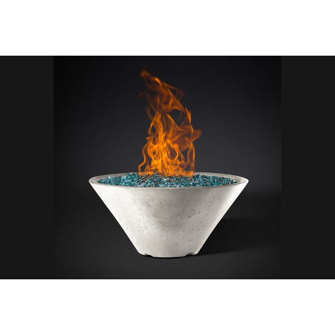 Slick Rock | Concrete Ridgeline Conical Fire Bowl with Match Ignition