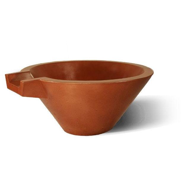  Slick Rock 30" Concrete Water Bowl: Infuse Your Space with Elegance and Copper Cascade
