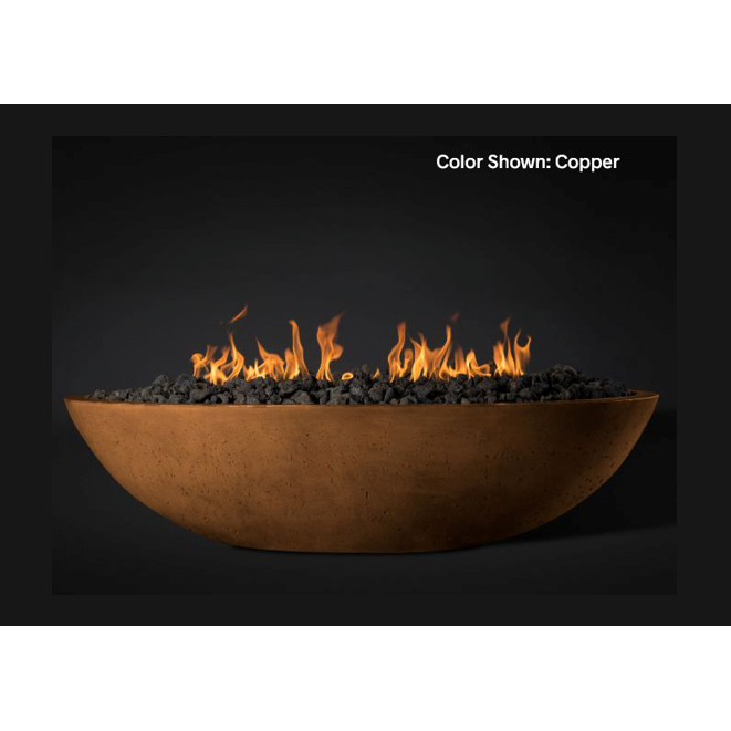 Slick Rock | Concrete  Oasis Oval Fire Bowl with Electronic Ignition 60"