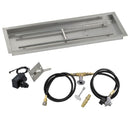 American Fireglass 36" x 12" Rectangular Drop-In Pan with Spark Ignition Kit - Propane