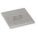 American Fire Glass Stainless Steel Cover for 12" Square Drop-In Fire Pit Pan