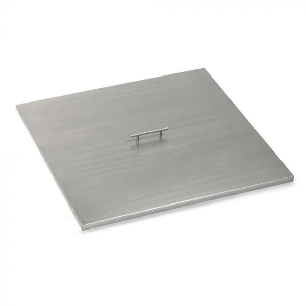 American Fire Glass Stainless Steel Cover for 30" Square Drop-In Fire Pit Pan