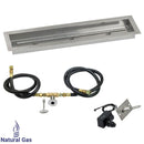 American Fireglass 30"x 6" Linear Channel Drop-In Pan with Spark Ignition Kit - Natural Gas