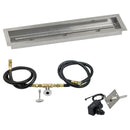 American Fireglass 30"x 6" Linear Channel Drop-In Pan with Spark Ignition Kit - Natural Gas