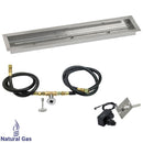 American Fireglass 36"x 6" Linear Channel Drop-In Pan with Spark Ignition Kit - Natural Gas