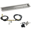 American Fireglass 36"x 6" Linear Channel Drop-In Pan with Spark Ignition Kit - Natural Gas