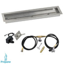 American Fireglass 30"x 6" Linear Channel Drop-In Pan with Spark Ignition Kit - Propane