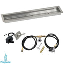 American Fireglass 36"x 6" Linear Channel Drop-In Pan with Spark Ignition Kit - Propane