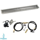 American Fireglass 48"x 6" Linear Channel Drop-In Pan with Spark Ignition Kit - Propane