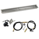 American Fireglass 48"x 6" Linear Channel Drop-In Pan with Spark Ignition Kit - Propane