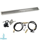 American Fire G lass 60"x 6" Linear Channel Drop-In Pan with Spark Ignition Kit - Propane