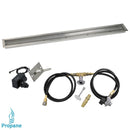 American Fireglass 72"x 6" Linear Channel Drop-In Pan with Spark Ignition Kit - Propane