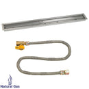 American Fireglass 60"x 6" Linear Drop-In Pan with Match Light Kit - Natural Gas