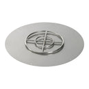 American Fireglass 36" Round Flat Pan with Match Light Kit (18" Ring) - Natural Gas