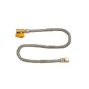 American Fireglass 12" Square Drop-In Pan with Match Light Kit (6" Fire Pit Ring) - Natural Gas