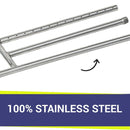 American Fireglass 30" x 6" Stainless Steel H-Style Burner - Natural Gas