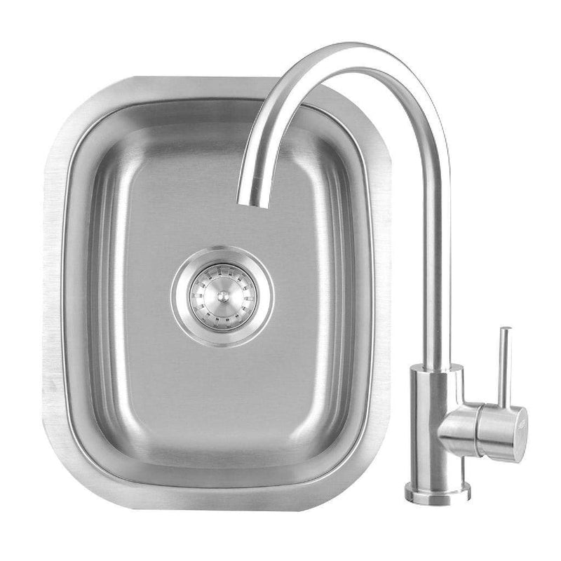 Summerset - 19" Stainless Steel Undermount Sink & 360º Hot/Cold Faucet