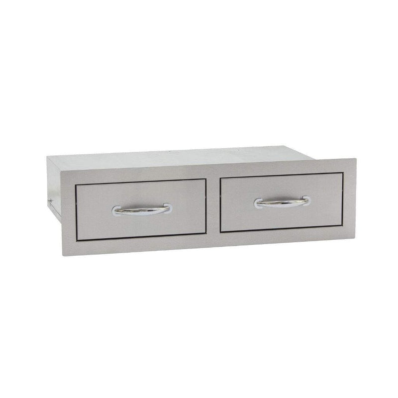 Summerset - 32" Stainless Steel Flush Mount Horizontal Double Access Drawer