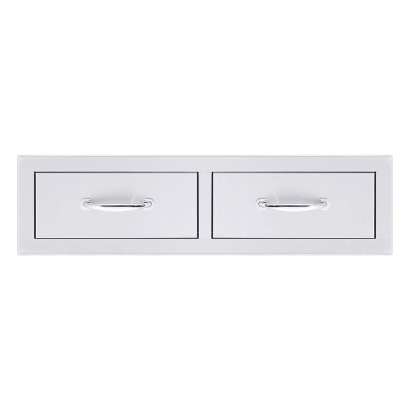 Summerset - 32" Stainless Steel Flush Mount Horizontal Double Access Drawer