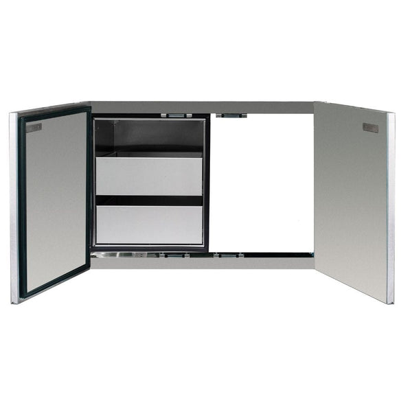 Summerset - 36" Stainless Steel 2-Drawer Dry Storage Pantry & Access Door Combo