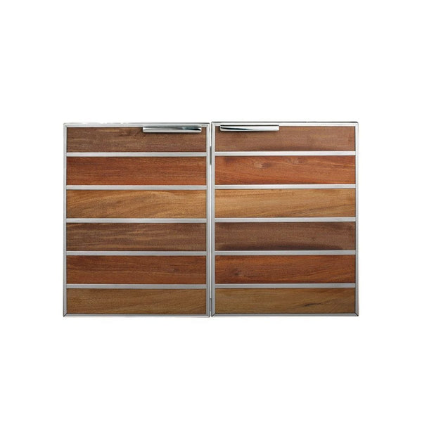 Summerset - Madera 30" Stainless Steel & Wood Double Access Door