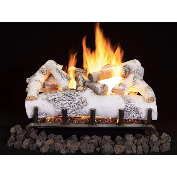 Superior | Ashton White Birch Outdoor Vented Gas Logs Dual-Burner Series 24"