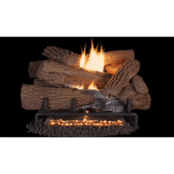 Superior | Mossy Oak Mega-Flame Vent-Free Concrete Log Set 24"