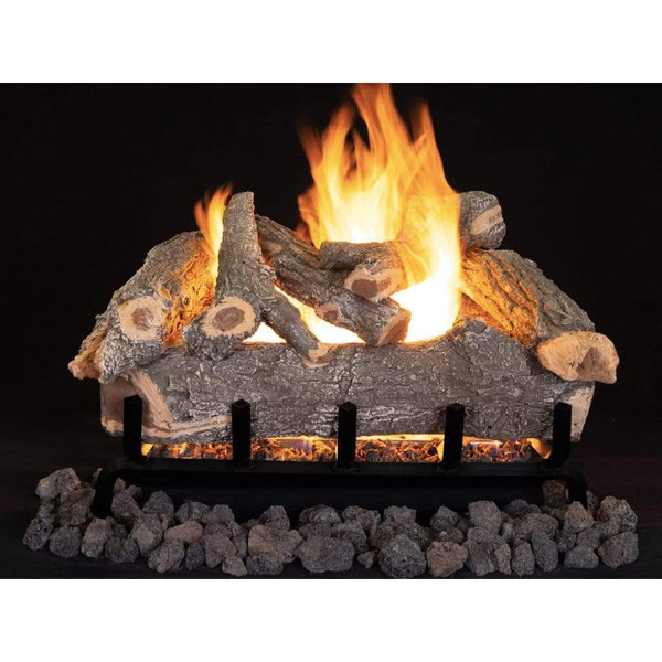 Superior | Smoky Weathered Oak Outdoor Vented Gas Logs Dual-Burner Series 24"