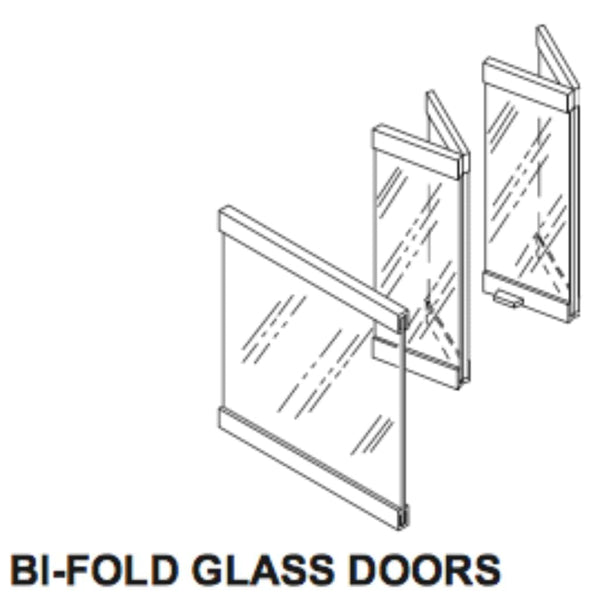 Superior | Corner Black Bi-Fold Door & End Panel 36"