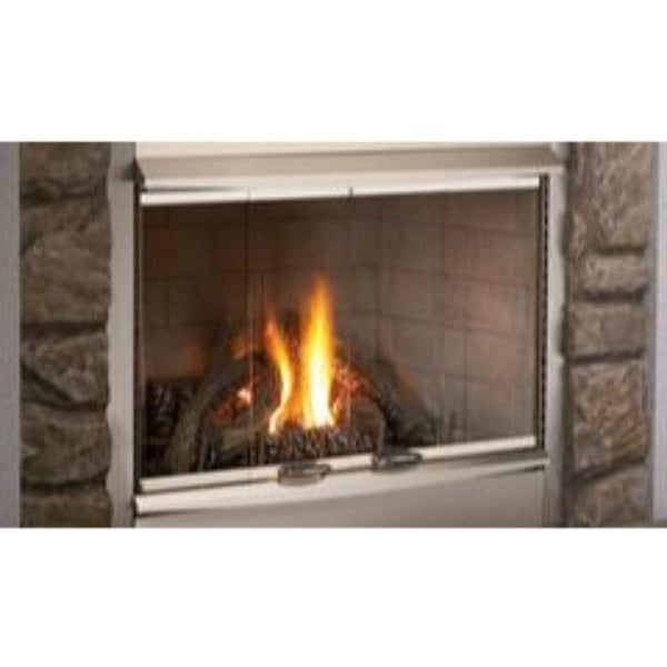 Superior | Brushed Stainless Steel Outdoor Bi-Fold Doors with Frame and Hood for VRE4300 Fireplaces