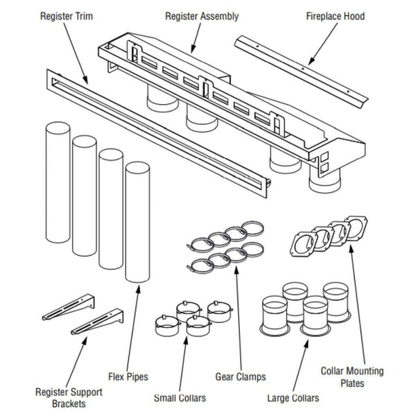 Superior | Direct Vent Units HeatFlo Kit for DRL2000 & DRL35000 Fireplaces