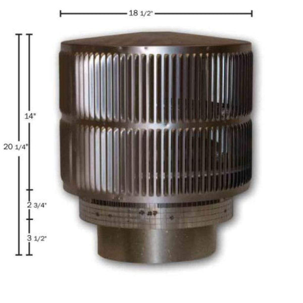 Superior | Round Top Termination with Louvered Screen