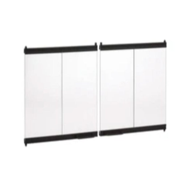 Superior | Standard Bi-Fold Glass Door - Black Finish for WRT/WCT 2000 Fireplaces