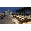 The Outdoor Plus Rectangular Tempered Glass Wind Guard