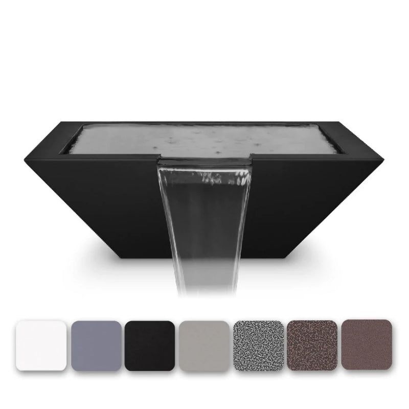 The Outdoor Plus - Maya Powder Coated Steel Square Water Bowl
