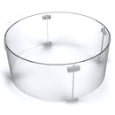 Dante WG28-RD Round Glass Wind Guard with 4 Glass Panels, 28-Inch
