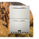 Wildfire 24" Dual Drawer Outdoor Fridge